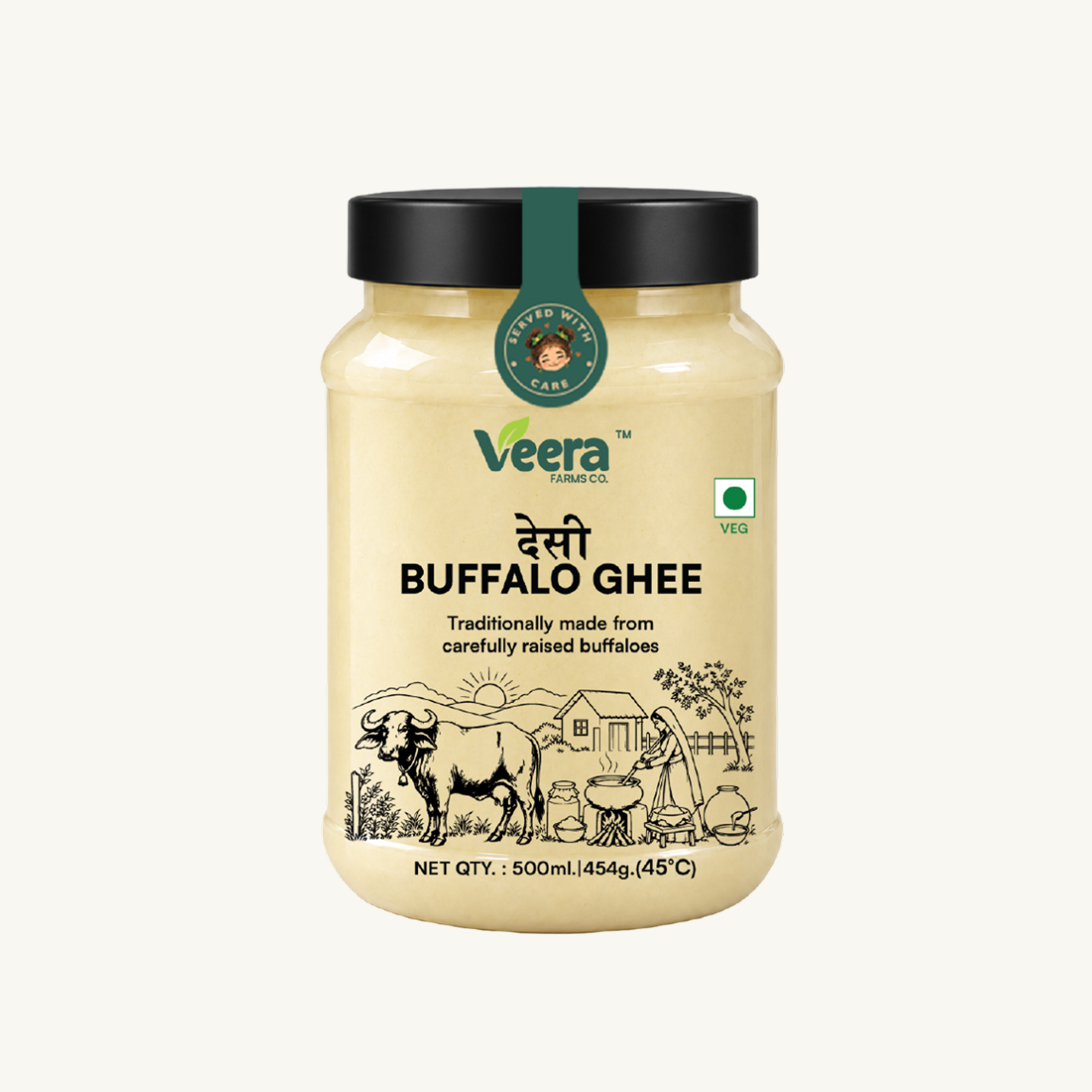 Desi Buffalo Ghee - Traditional  Method | Veera Farms Co.