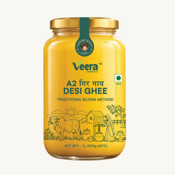 A2 Gir Cow Desi Ghee - Traditional Bilona Method | Veera Farms Co.